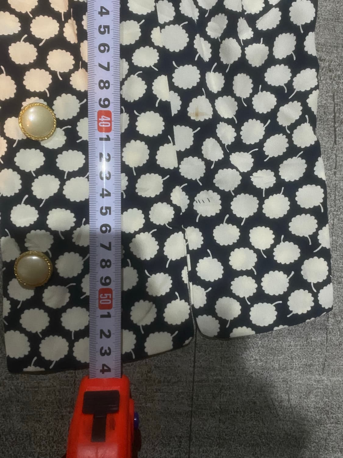 일본빈티지 DeuxTrois 오리엔탈보헤미안 동양풍 5버튼 반팔자켓 상품이미지4