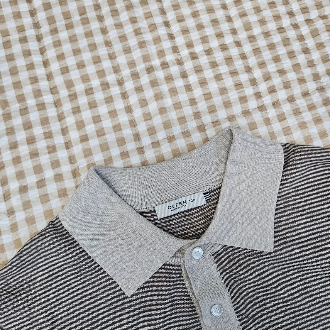 올젠 반소매 카라티 남자100 상품이미지2