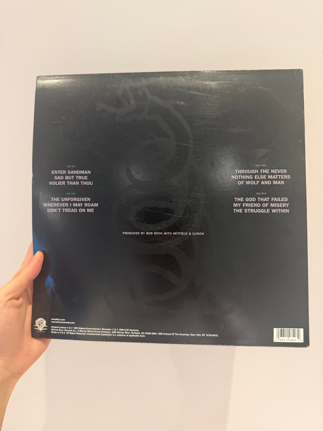 메탈리카 블랙 앨범 LP/NM- 상품이미지2