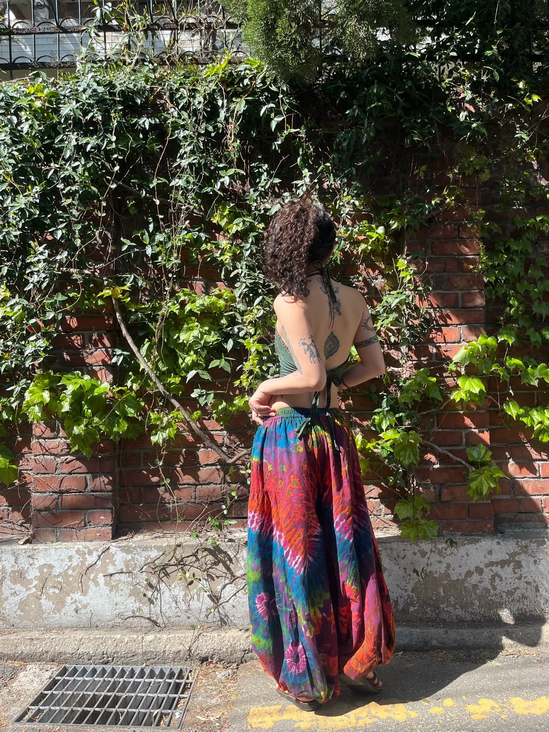 히피 타이다이 벌룬 와이드 팬츠 상품이미지6