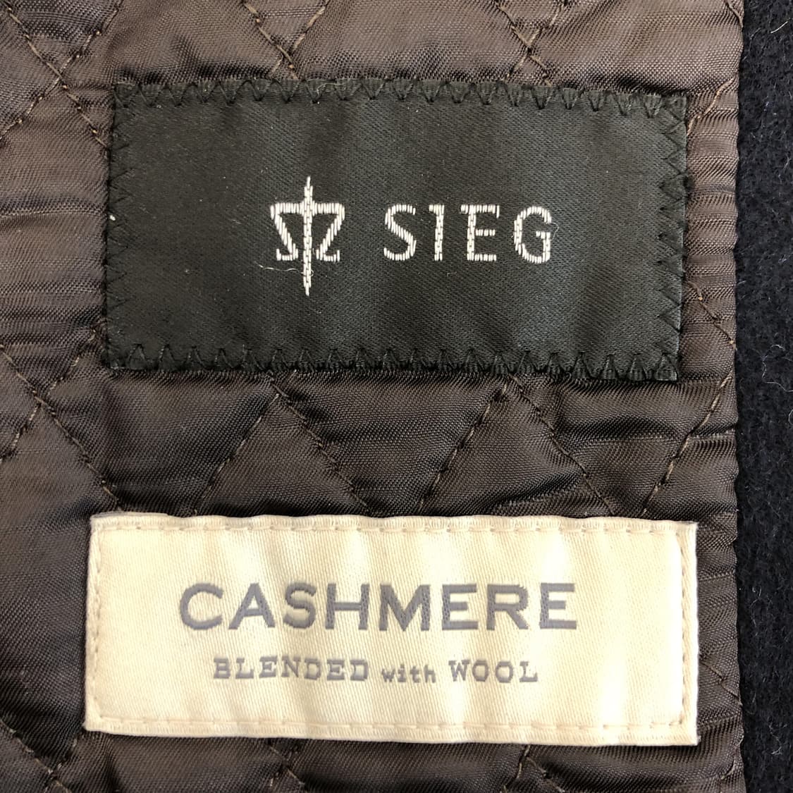 지이크 캐시미어 블렌디드 누빔코트 95-100 상품이미지6