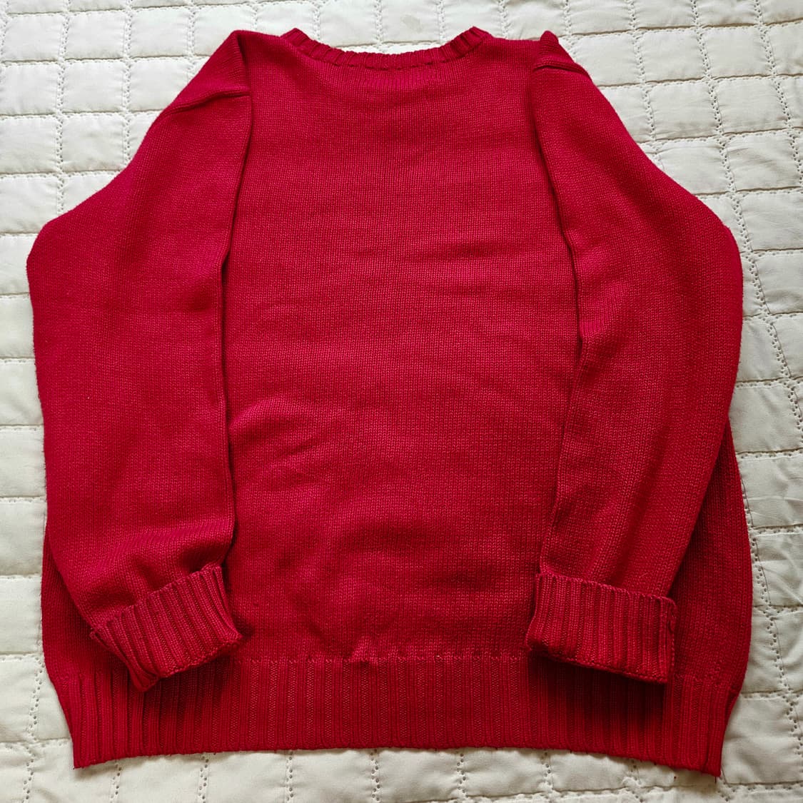 폴로 랄프로렌 레드 니트 상품이미지3