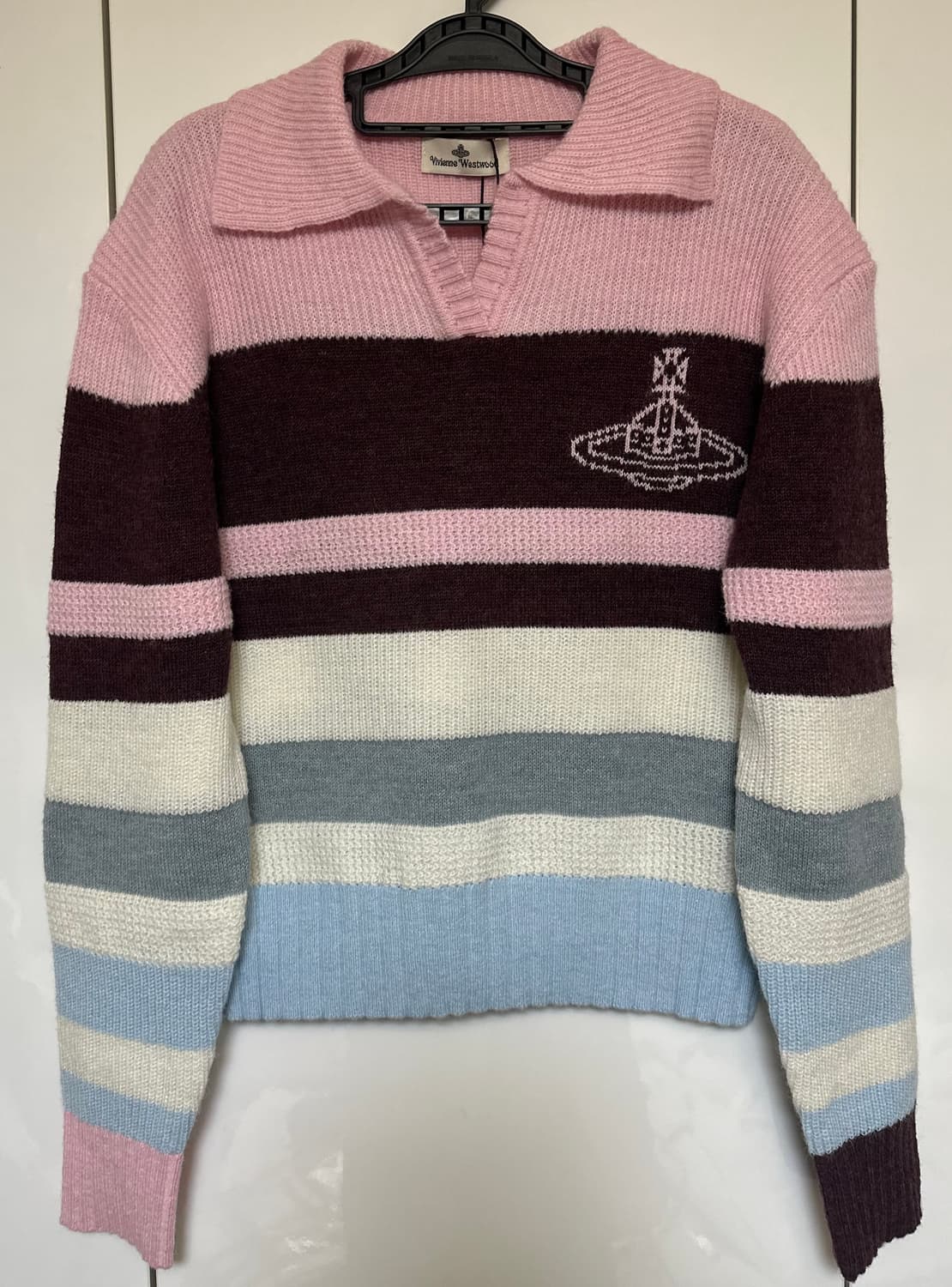 비비안웨스트우드 컬러 스트라이프 풀오버 울니트 멀티 상품이미지2