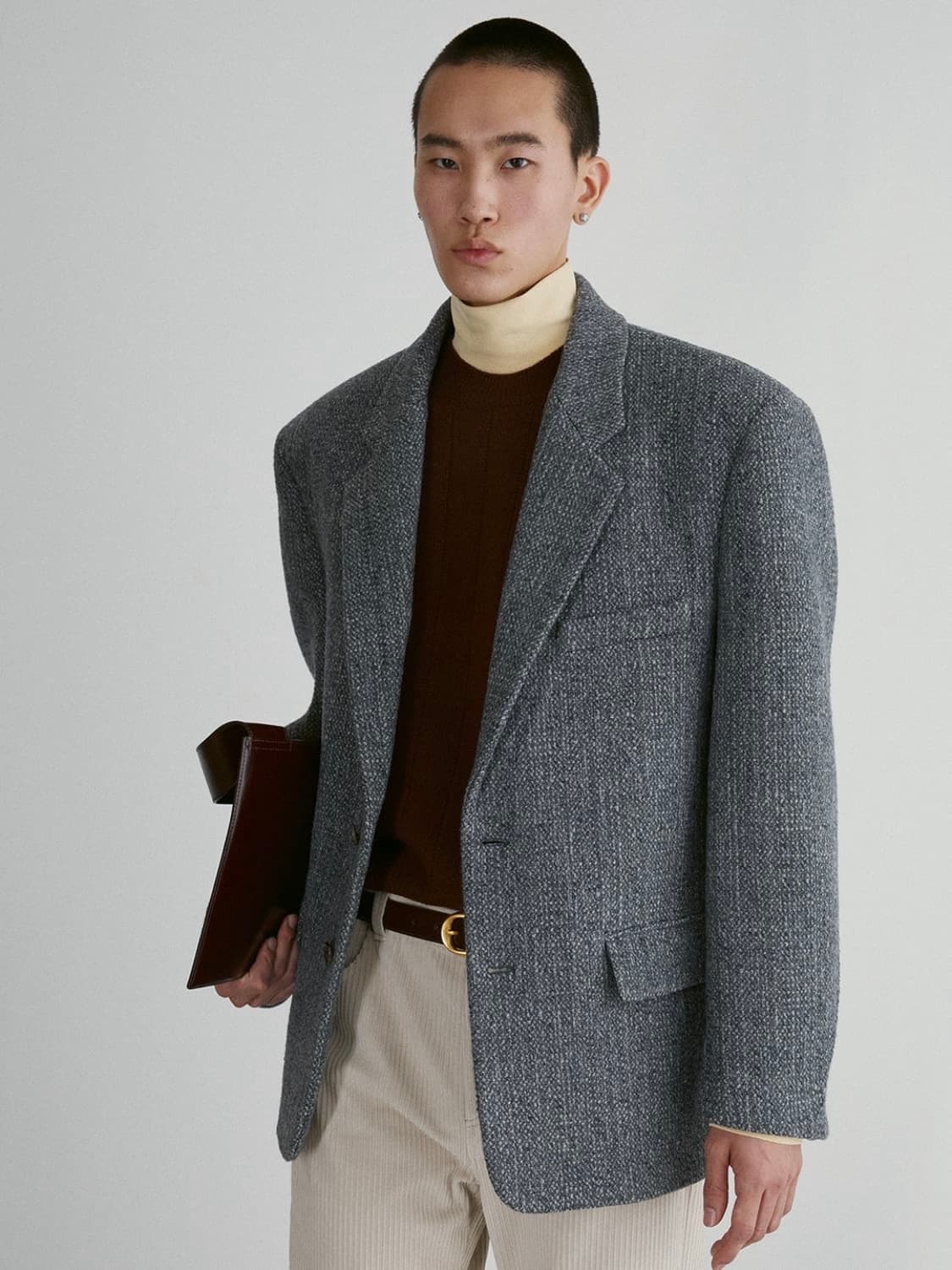 [M] 렉토 서스테이너블 울 블렌드 코트 블레이저 자켓 상품이미지1