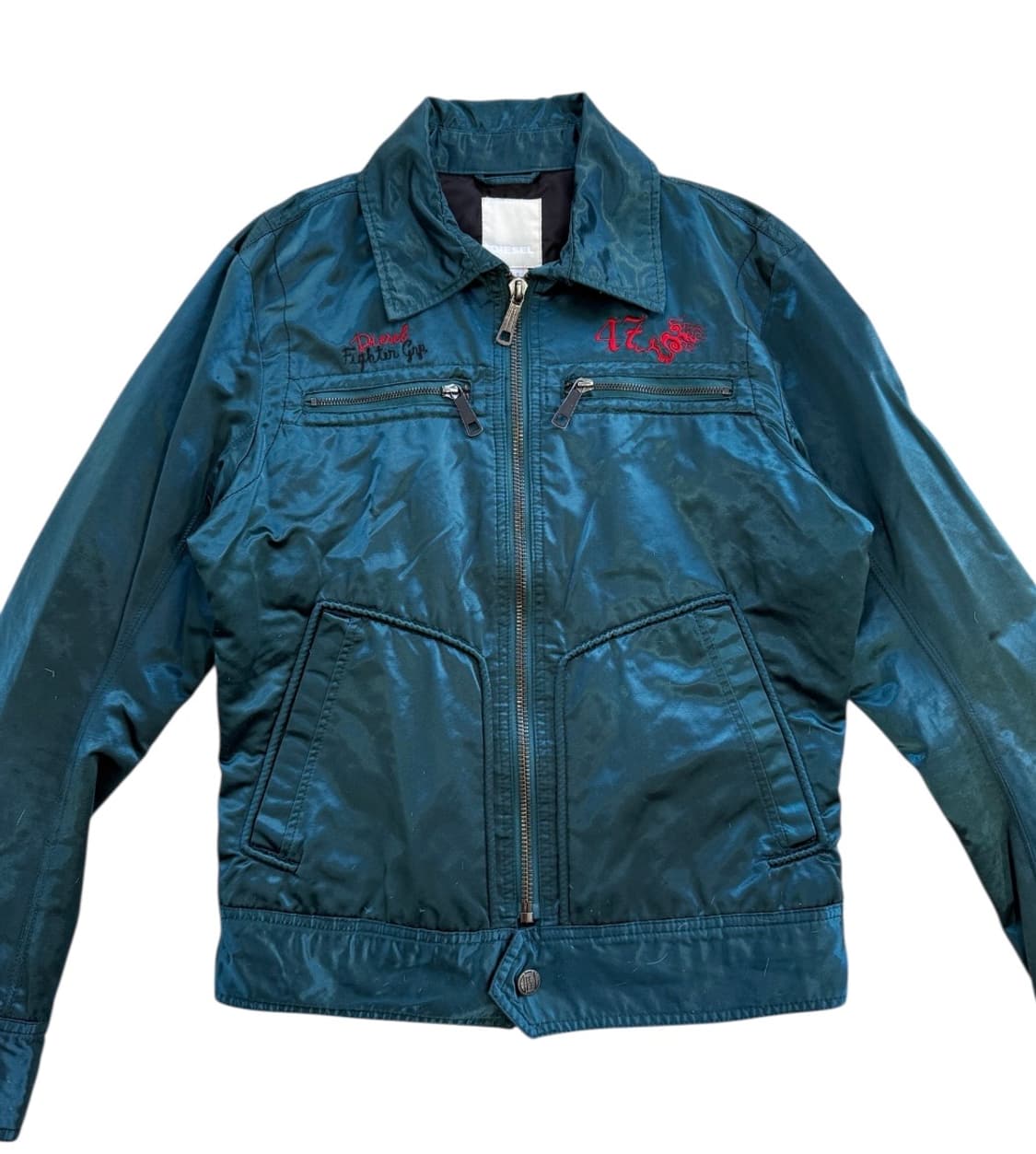 디젤 블랙 팬서 새틴 블루종 자켓 상품이미지3