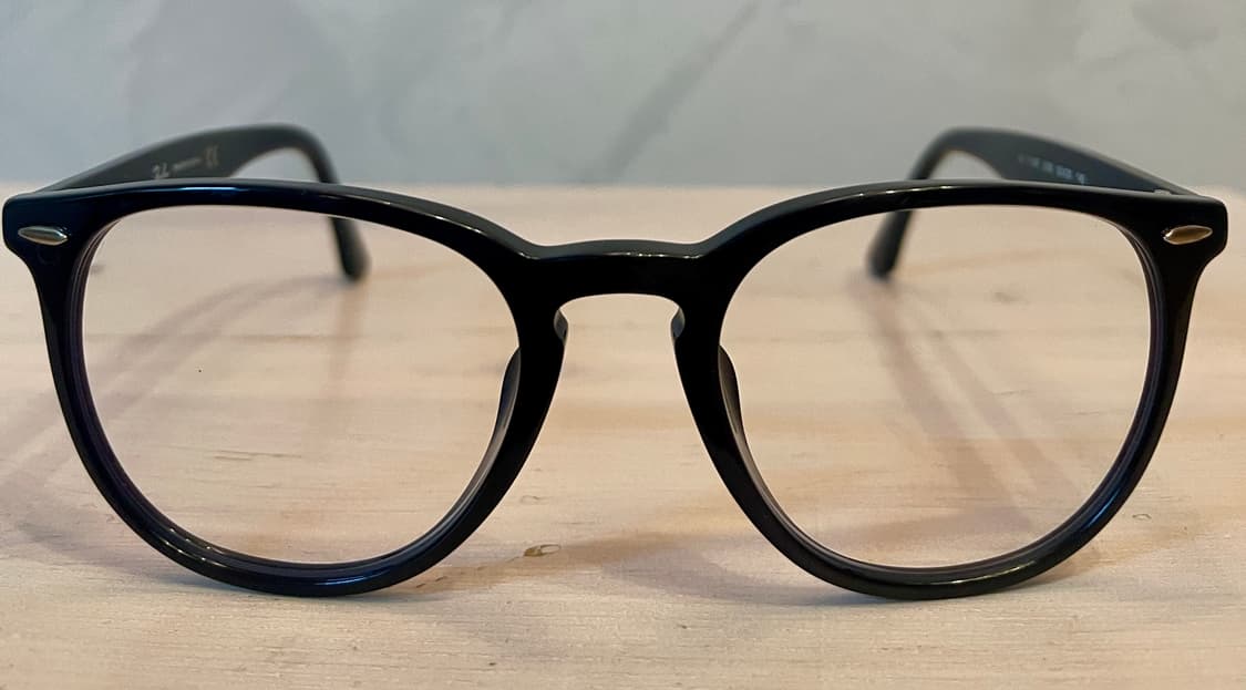 Rayban레이밴 블랙 유광 뿔테 안경 (아시안핏/52사이즈) 상품이미지2