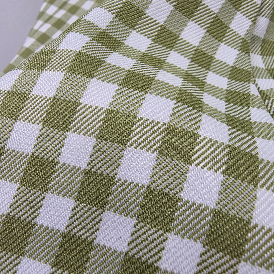 그린 깅엄 체크 머메이드 롱 스커트 상품이미지6