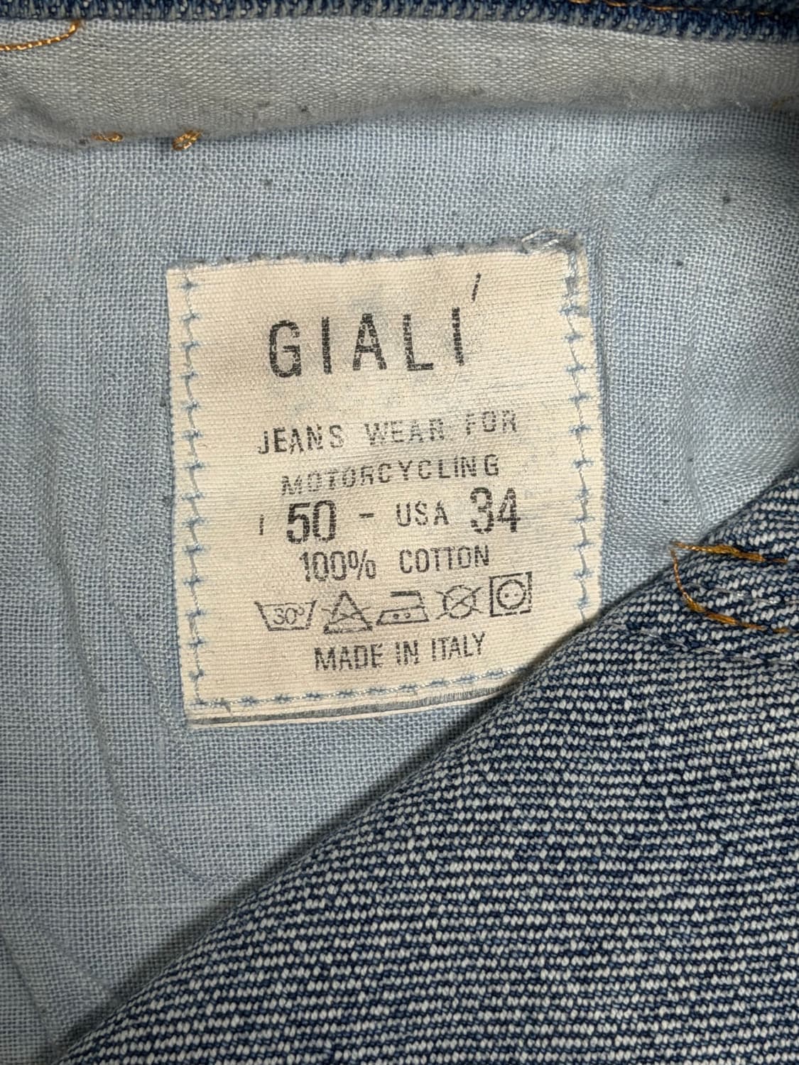 00’s GIALI Moto Denim 34 상품이미지5