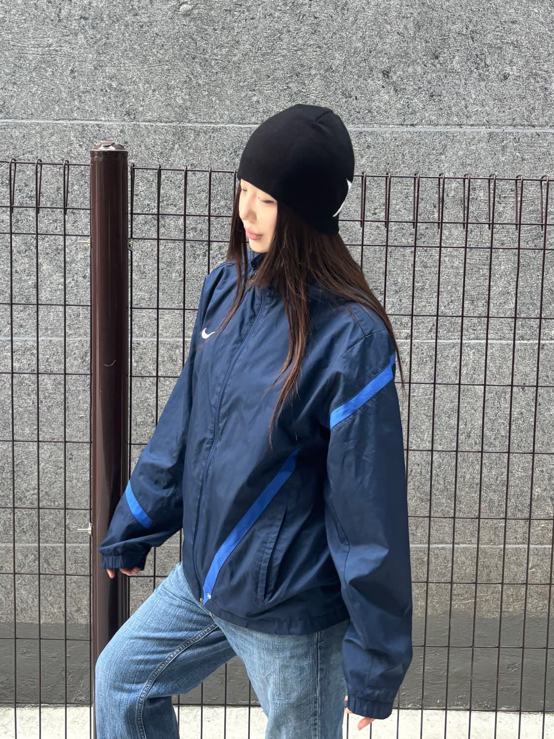 나이키 네이비 블루 바람막이 상품이미지2