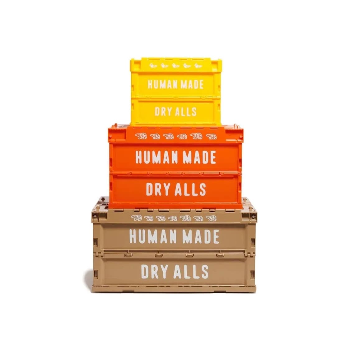 (베이지,옐로우 세트) HUMAN MADE 휴먼메이드 폴딩박스 20L 상품이미지8