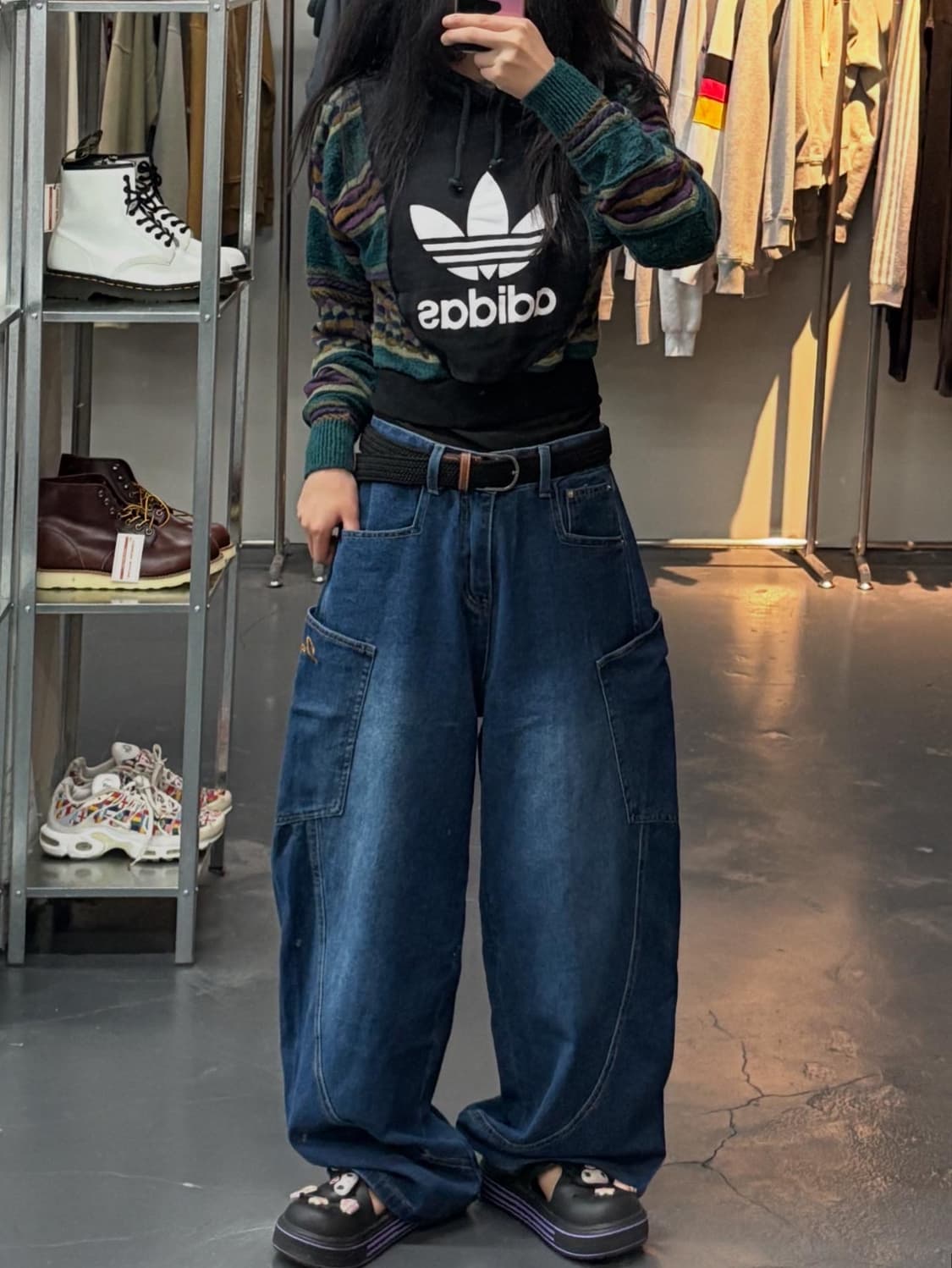 아디다스 파이어버드 크롭 후드 A1705 상품이미지1
