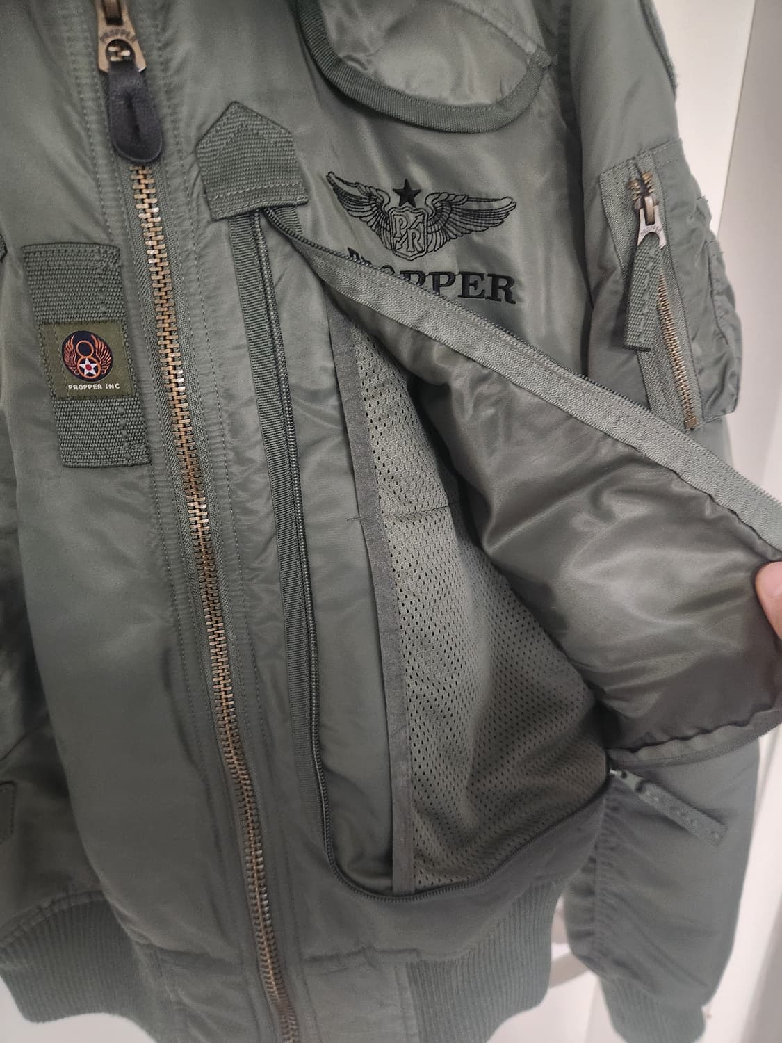 %새상품% Propper 항공 점퍼100사이즈 L 올리브 상품이미지3