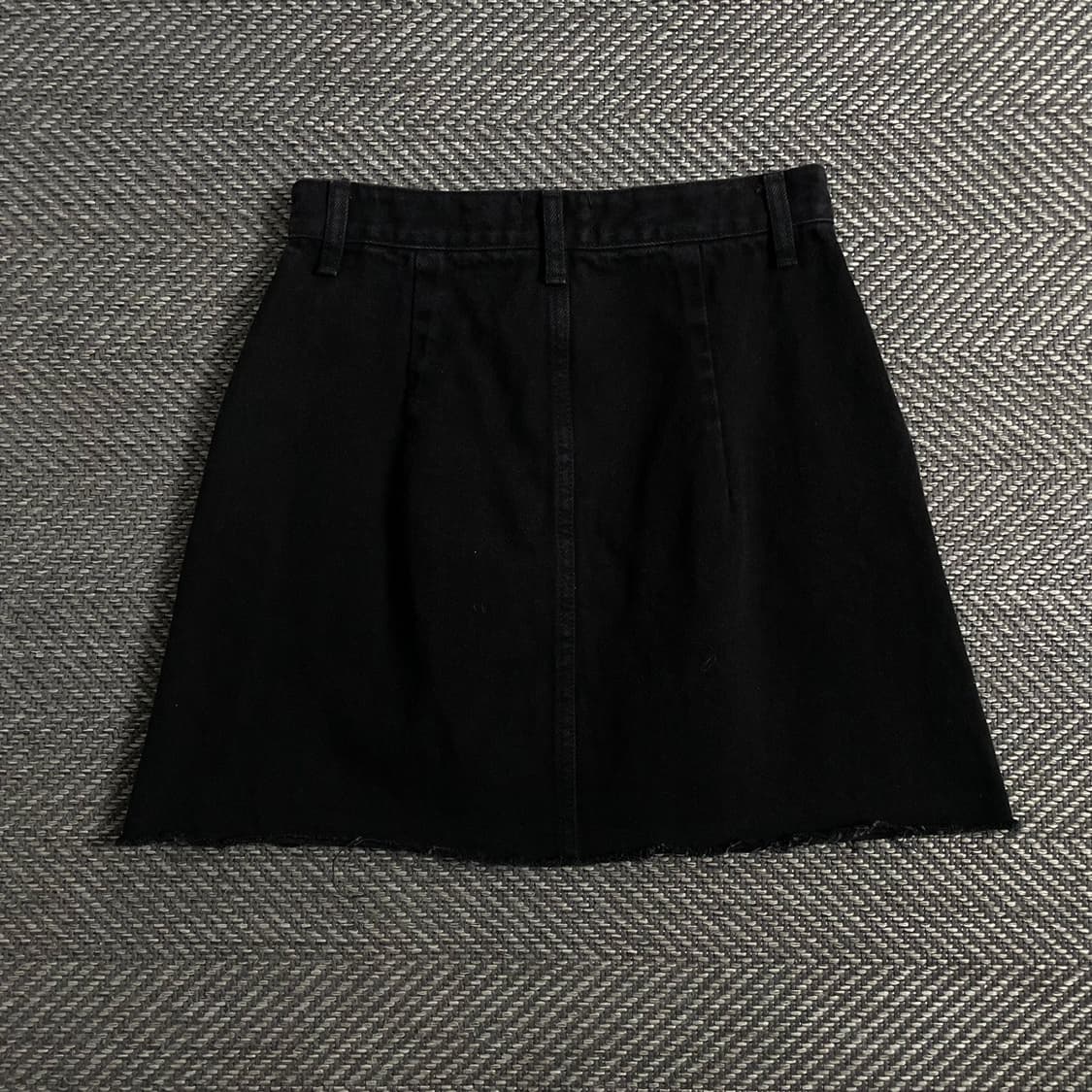 빈티지 커팅 데님 스커트 블랙 o 4211 상품이미지3