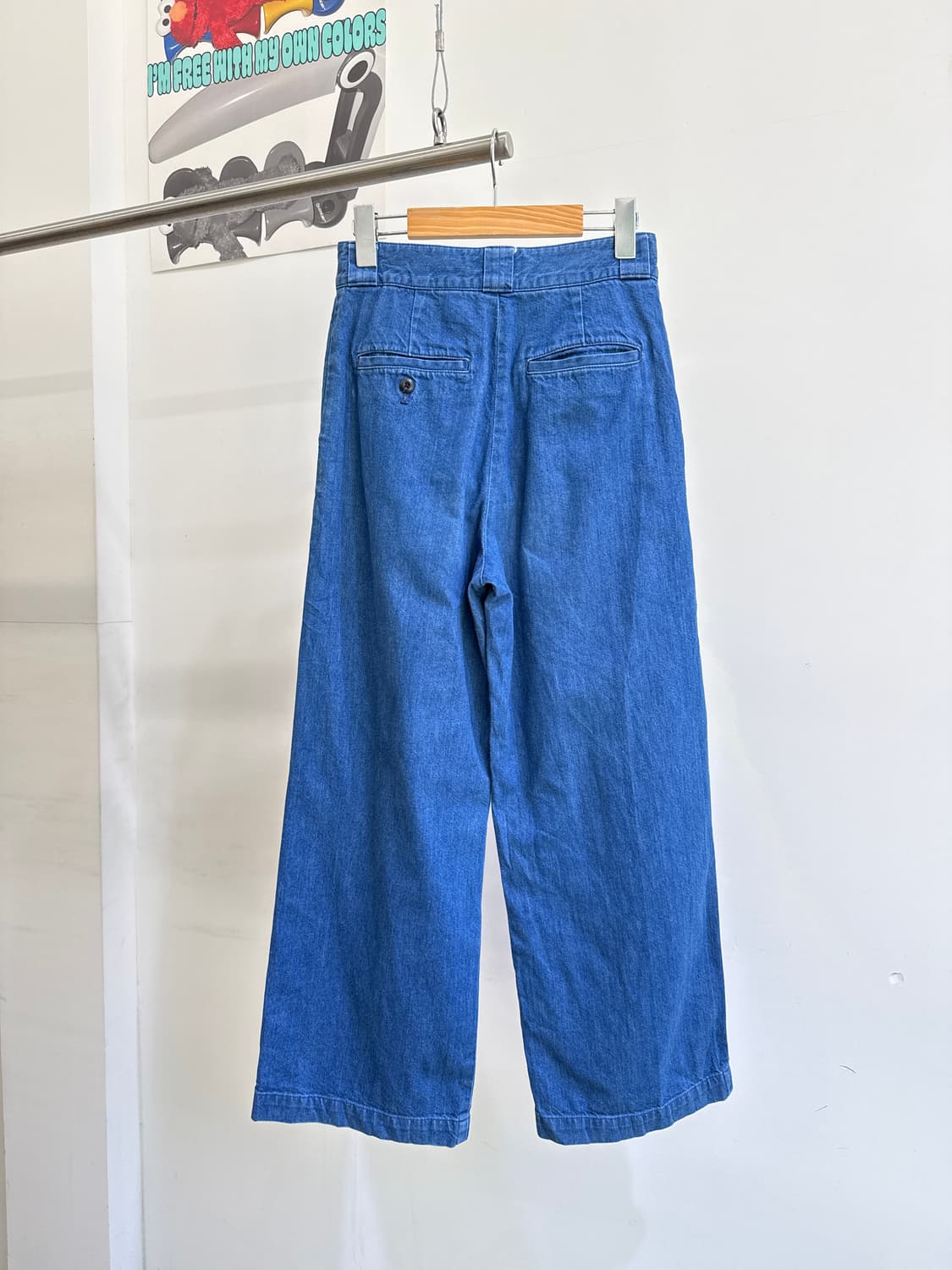UNITED ARROWS (Made in Japan)와이드 데님 팬츠  상품이미지4