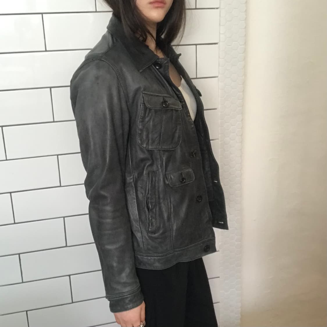 나노 유니버스 레더 자켓 상품이미지3