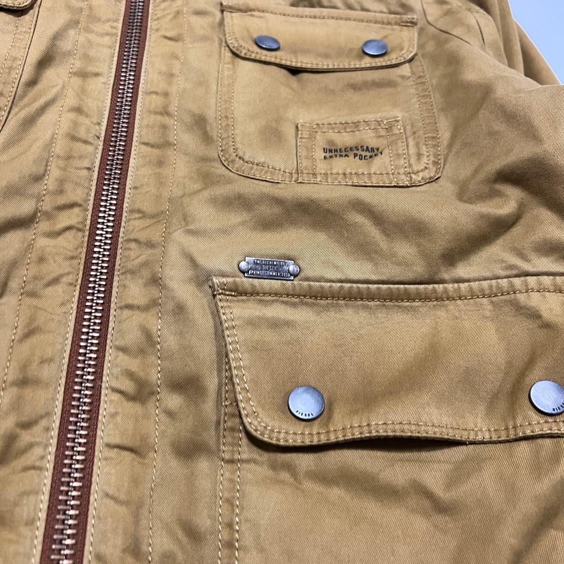 diesel 디젤 머스타드 브라운 포켓 자켓 상품이미지3