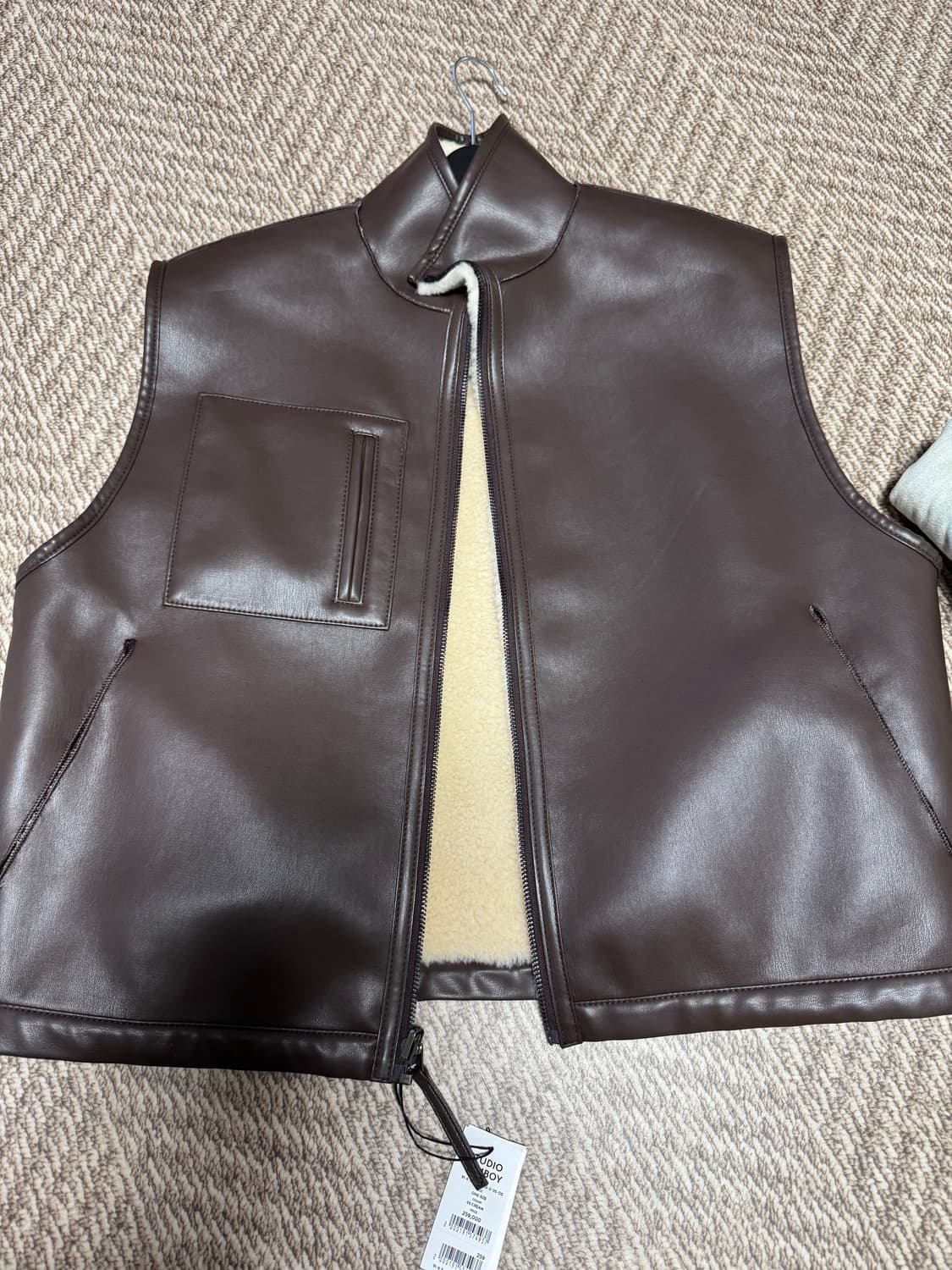 스튜디오톰보이 신세틱 레더 무스탕 베스트 상품이미지4