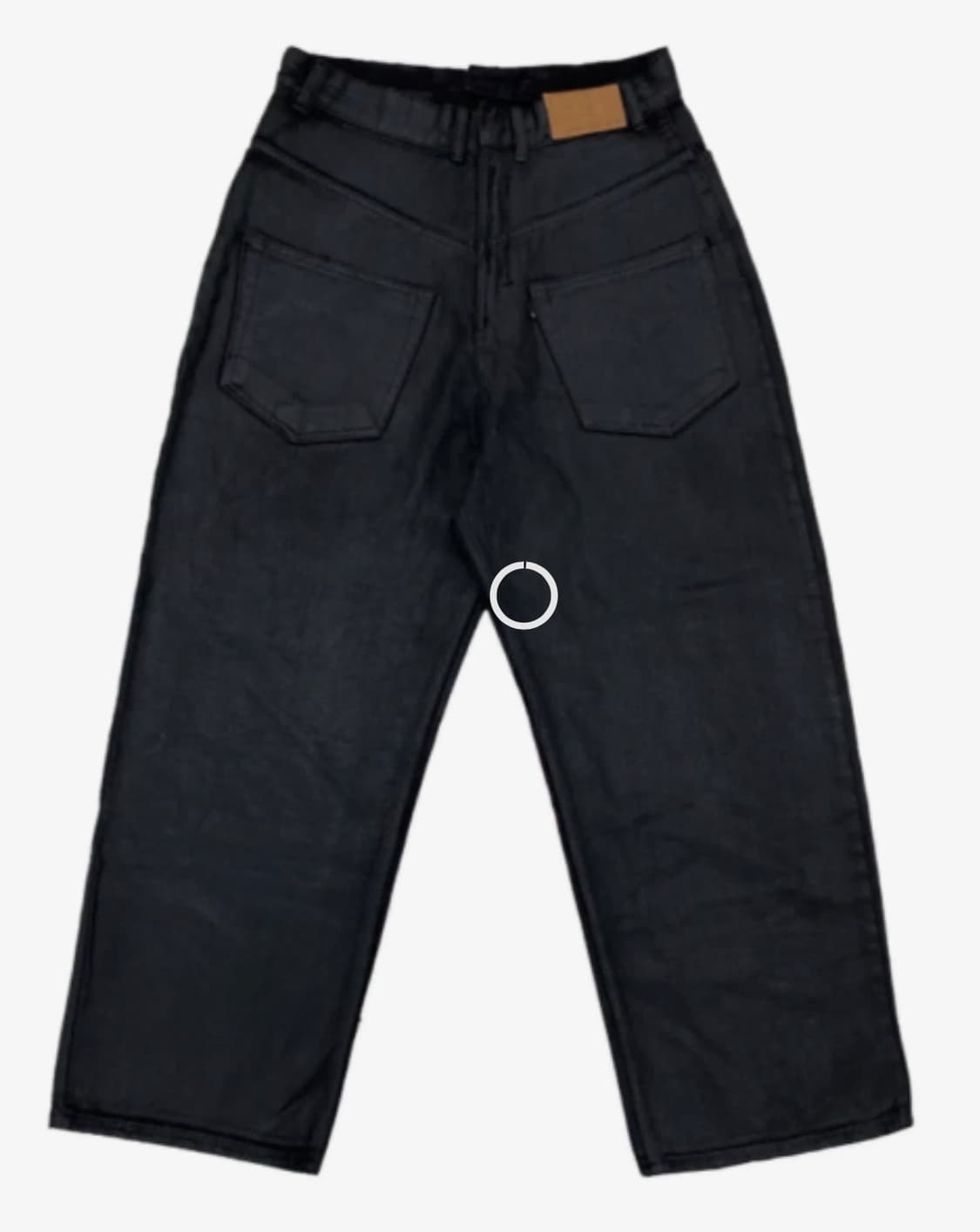 프로젝트 GR 코티드 백워드 데님 팬츠 블랙 (1) 상품이미지1