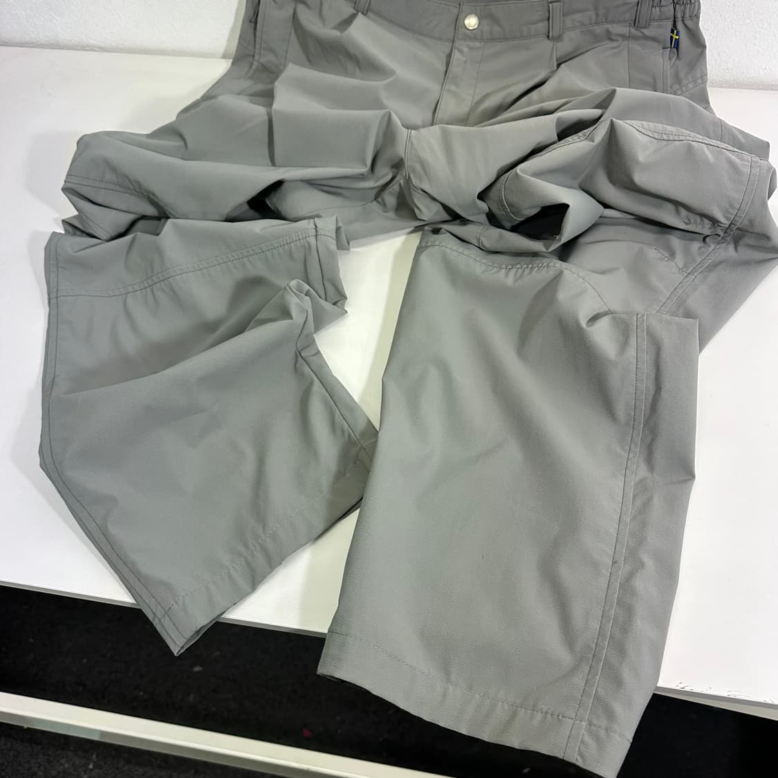 XL 34 피엘라벤 그레이 레귤러핏 파라슈트 밴딩 나일론팬츠 상품이미지5