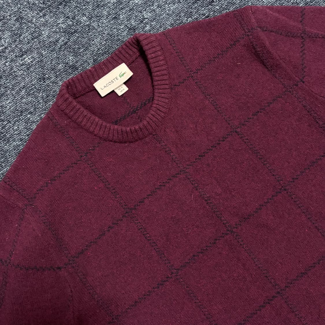 라코스테 버건디 니트 상품이미지3