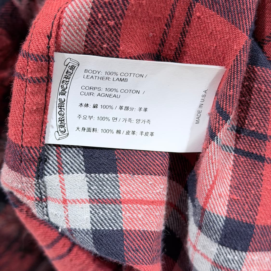 (A+/XL) / 크롬하츠 루즈앤리스 셔츠 자켓 레드 상품이미지6