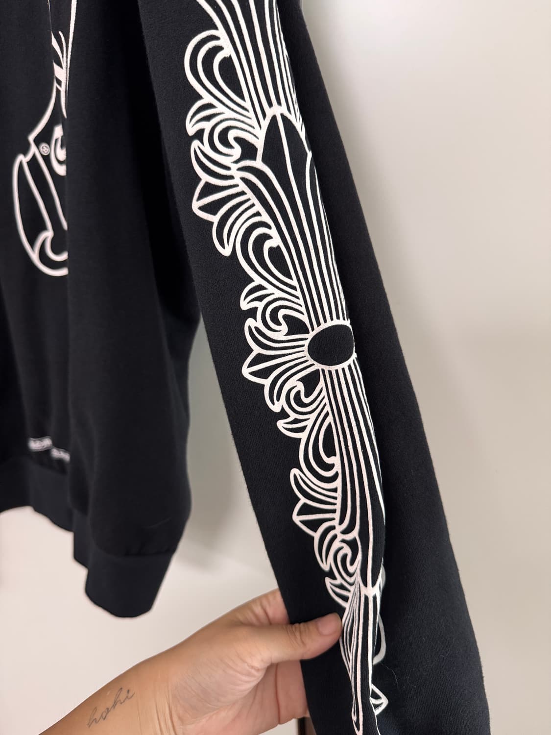 Chrome hearts 홀스슈 플로랄 후드집업 S  상품이미지5