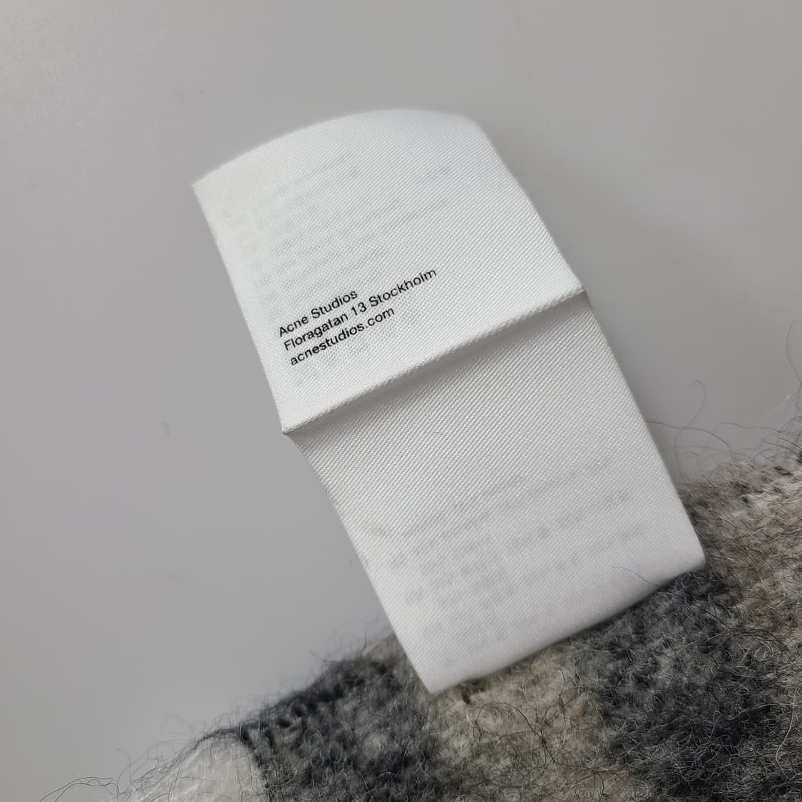 아크네 스튜디오 공용 체크 머플러 블랙 그레이 OS 상품이미지7