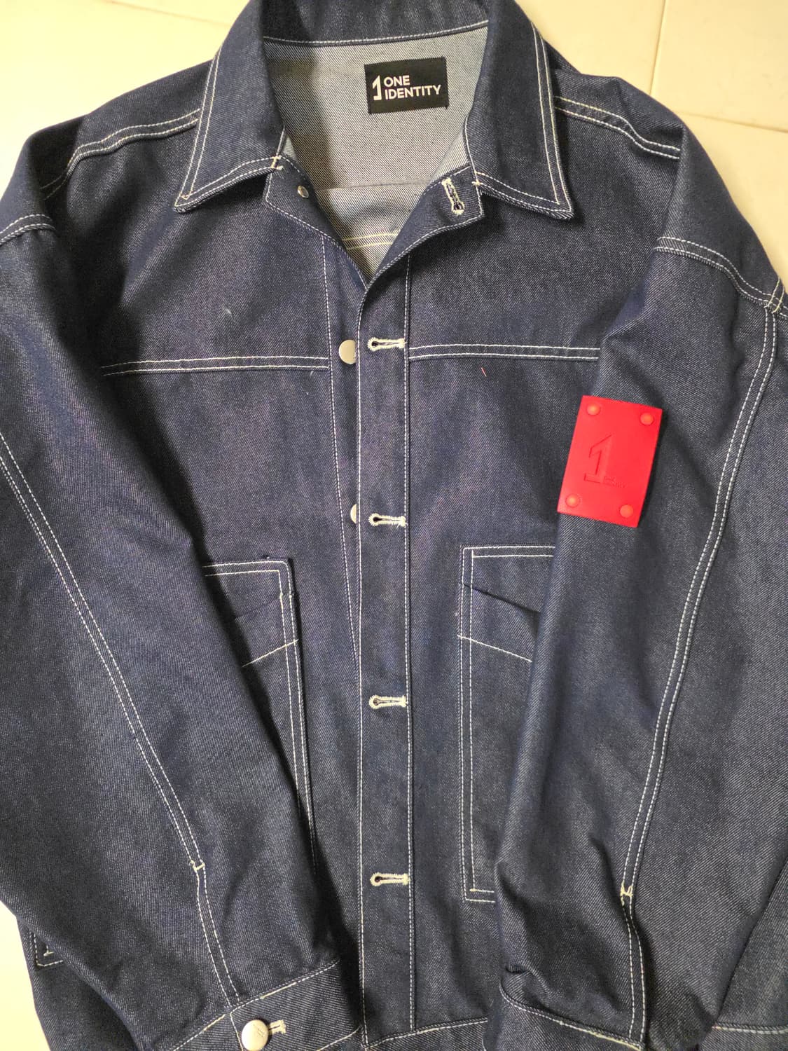 원아이덴티티 스티치 데님 자켓 XL 상품이미지2