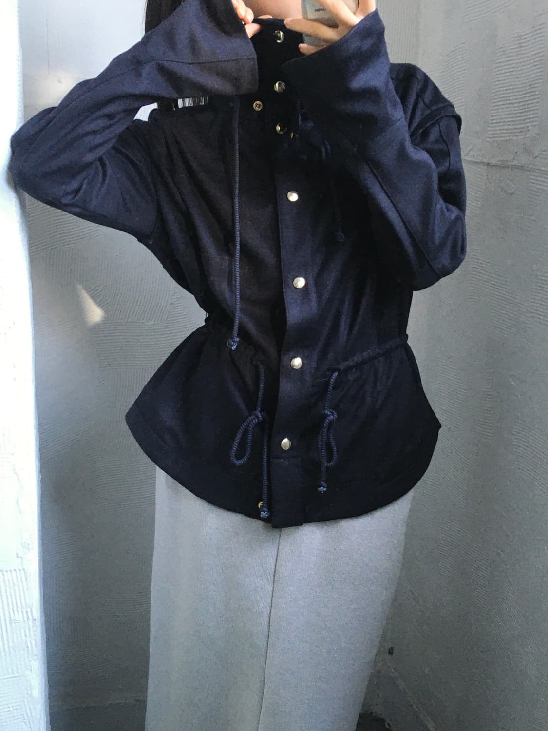 Chloe 끌로에 네이비 울 버튼 가디건  상품이미지1