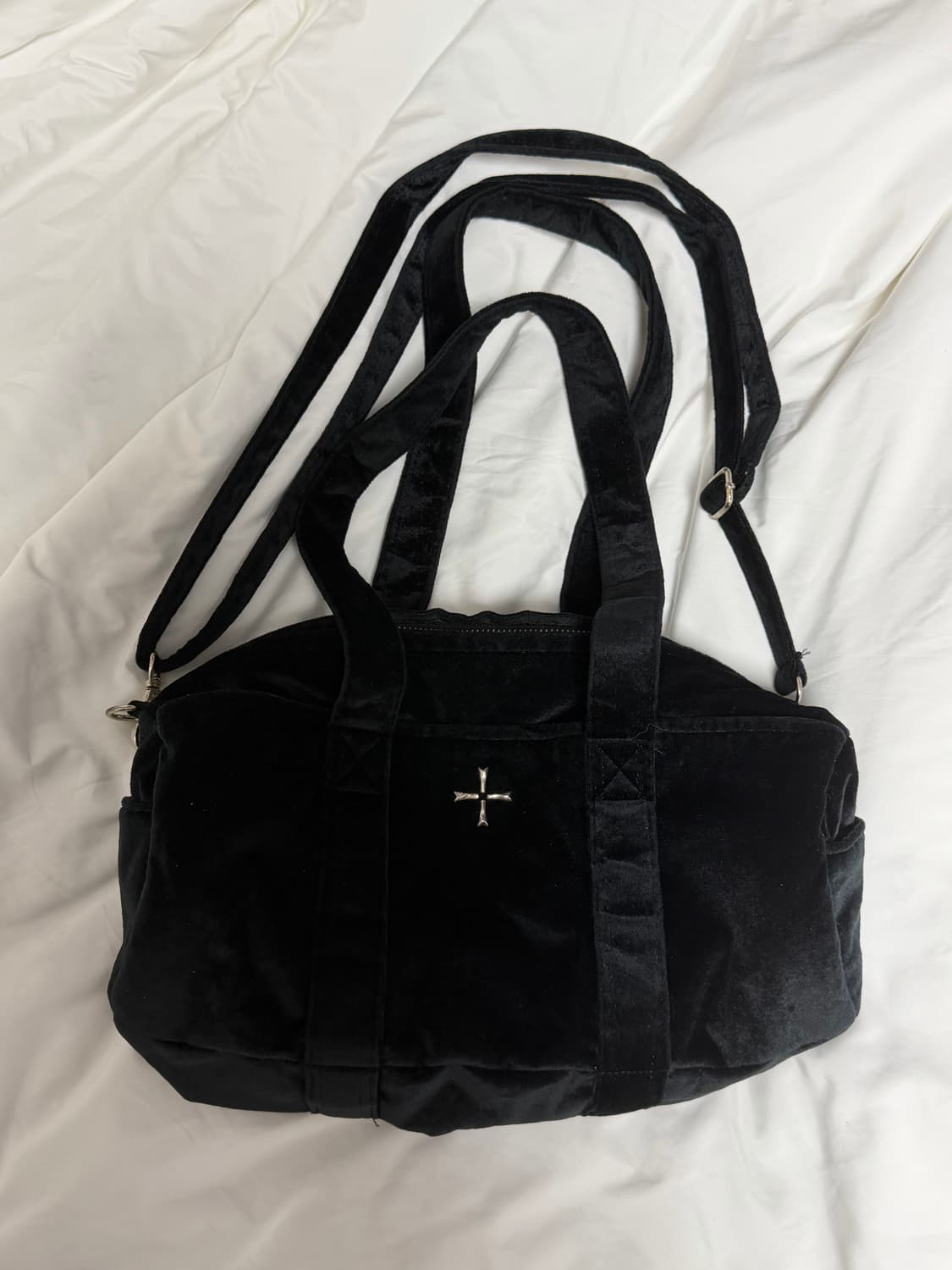 카하라 벨벳 발레리나백 블랙 상품이미지2