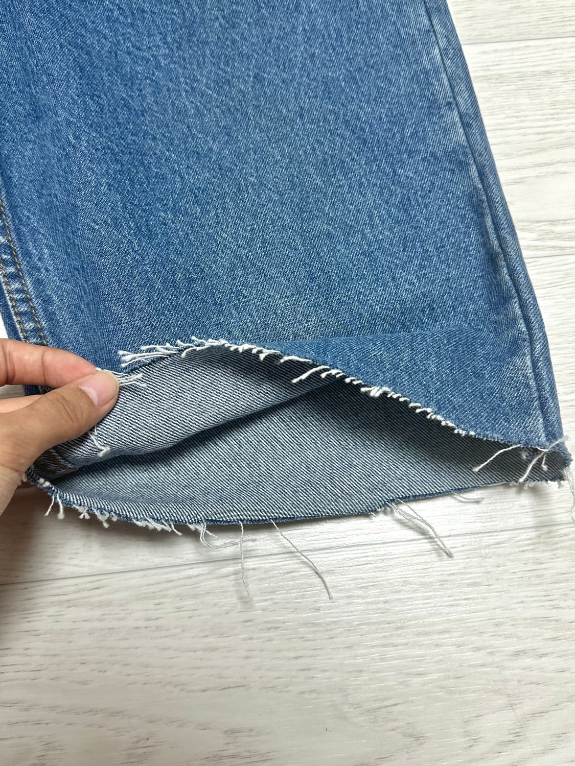 90s 리바이스 210-03 오렌지텝 데님 반바지 쇼츠 상품이미지2