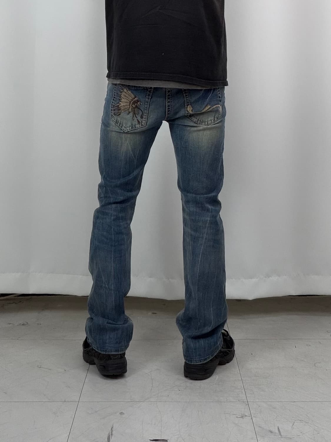 a335) 28 빈티지 워싱 부츠컷 데님/청바지 상품이미지2
