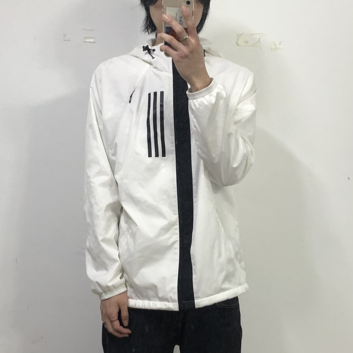 아디다스 화이트 바람막이  상품이미지3