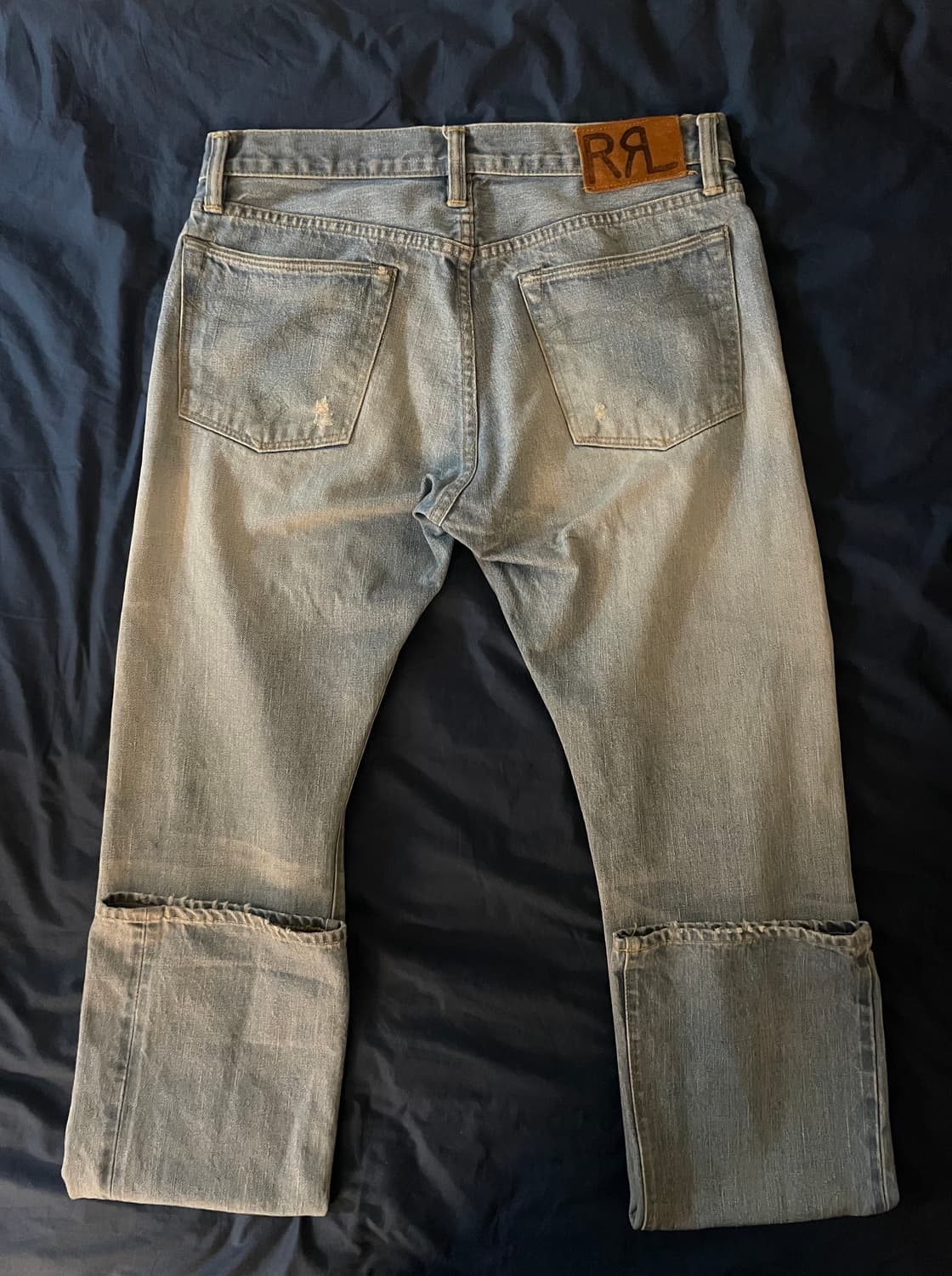 RRL 더블알엘 셀비지 워싱 데님 스트레이트 핏 [33X34] 상품이미지3