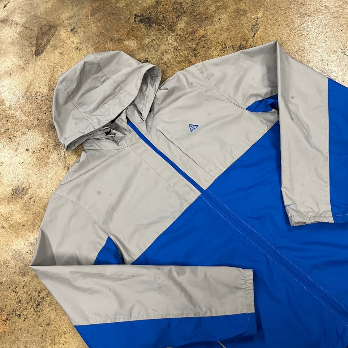 [정품/M] 나이키 ACG 바람막이 블루 회색 후드 자켓 b18 상품이미지1