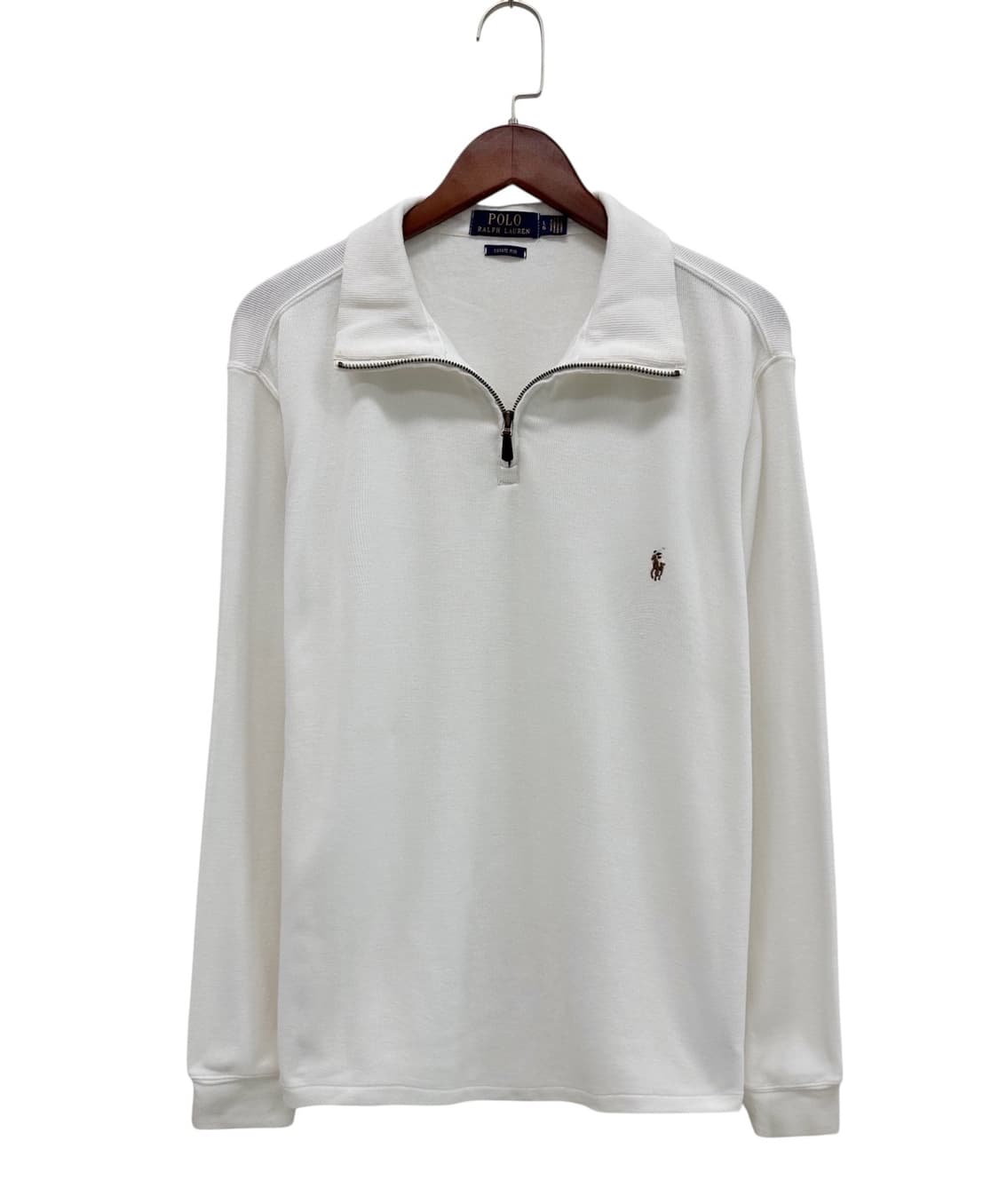 폴로 반집업 니트 화이트 (L~XL)  상품이미지1