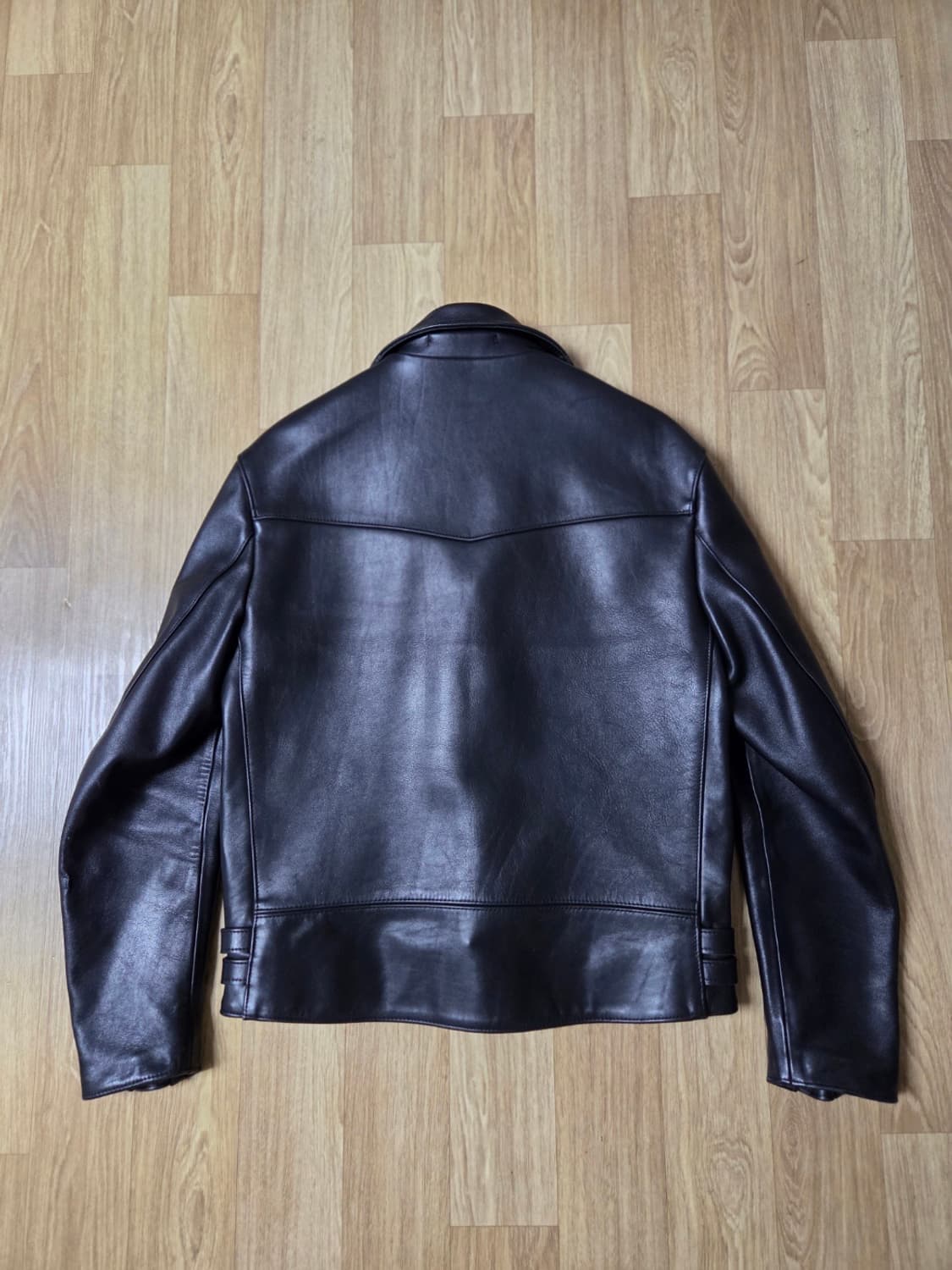 (40size)666 더블 라이더 자켓 스티어 하이드 재질 상품이미지2