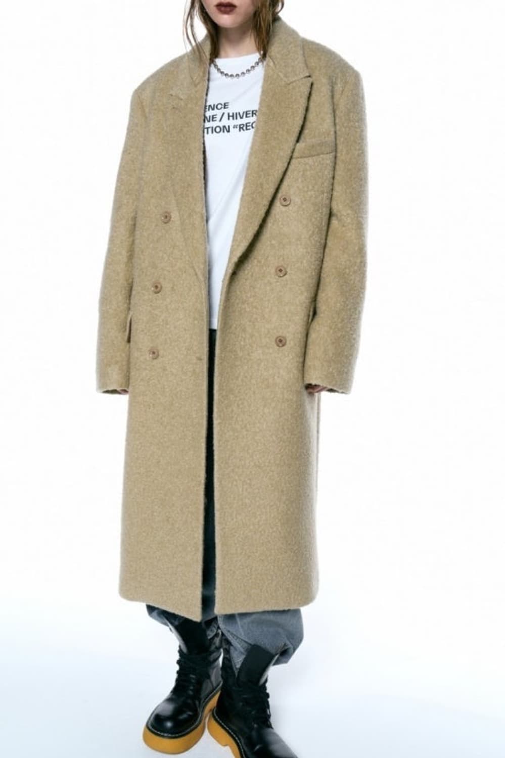 인사일런스우먼 키드모헤어 부클코트 상품이미지2