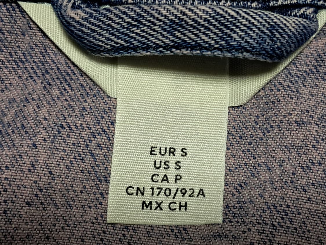 에이치앤엠 여성 데님자켓 S 상품이미지5