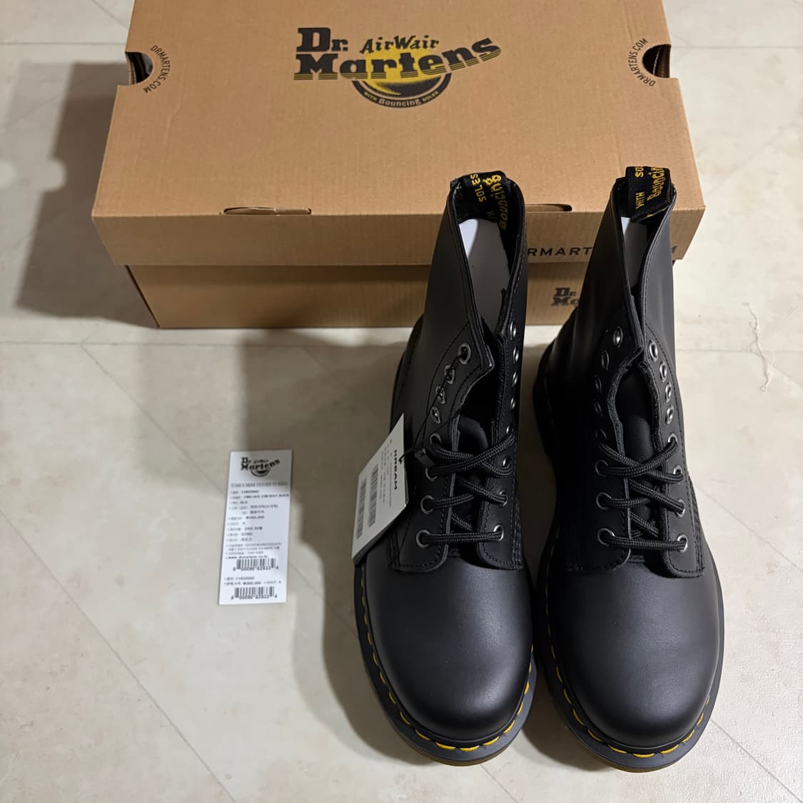 새상품(230)닥터마틴 우먼 1460 나파 레더 레이스업 부츠 제 상품이미지3