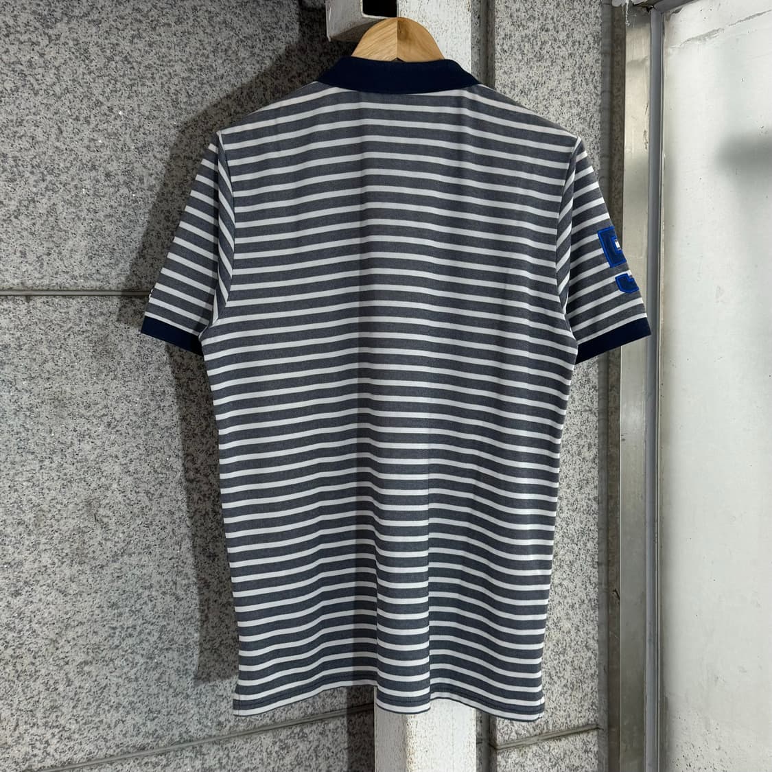 챔피온 JPN 빅로고 스트라이프 반팔 카라티 상품이미지2