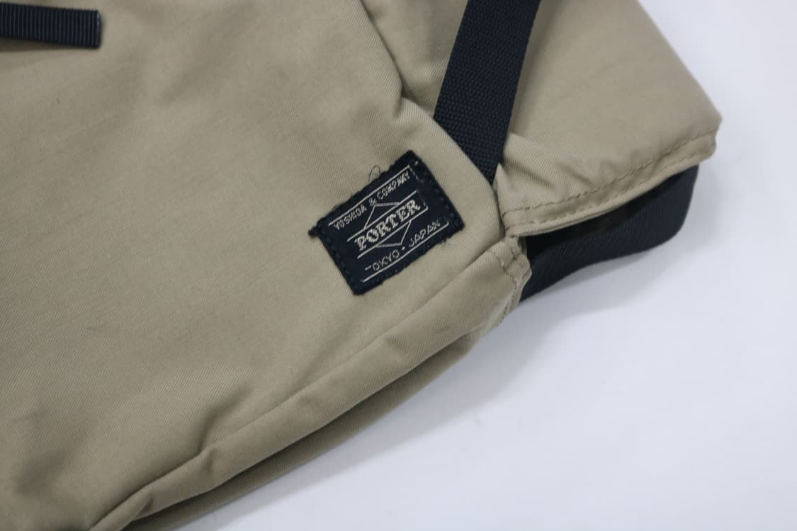 PORTER 포터 빈티지 베이지 코튼 나일론 웨이스트백 힙색 상품이미지4