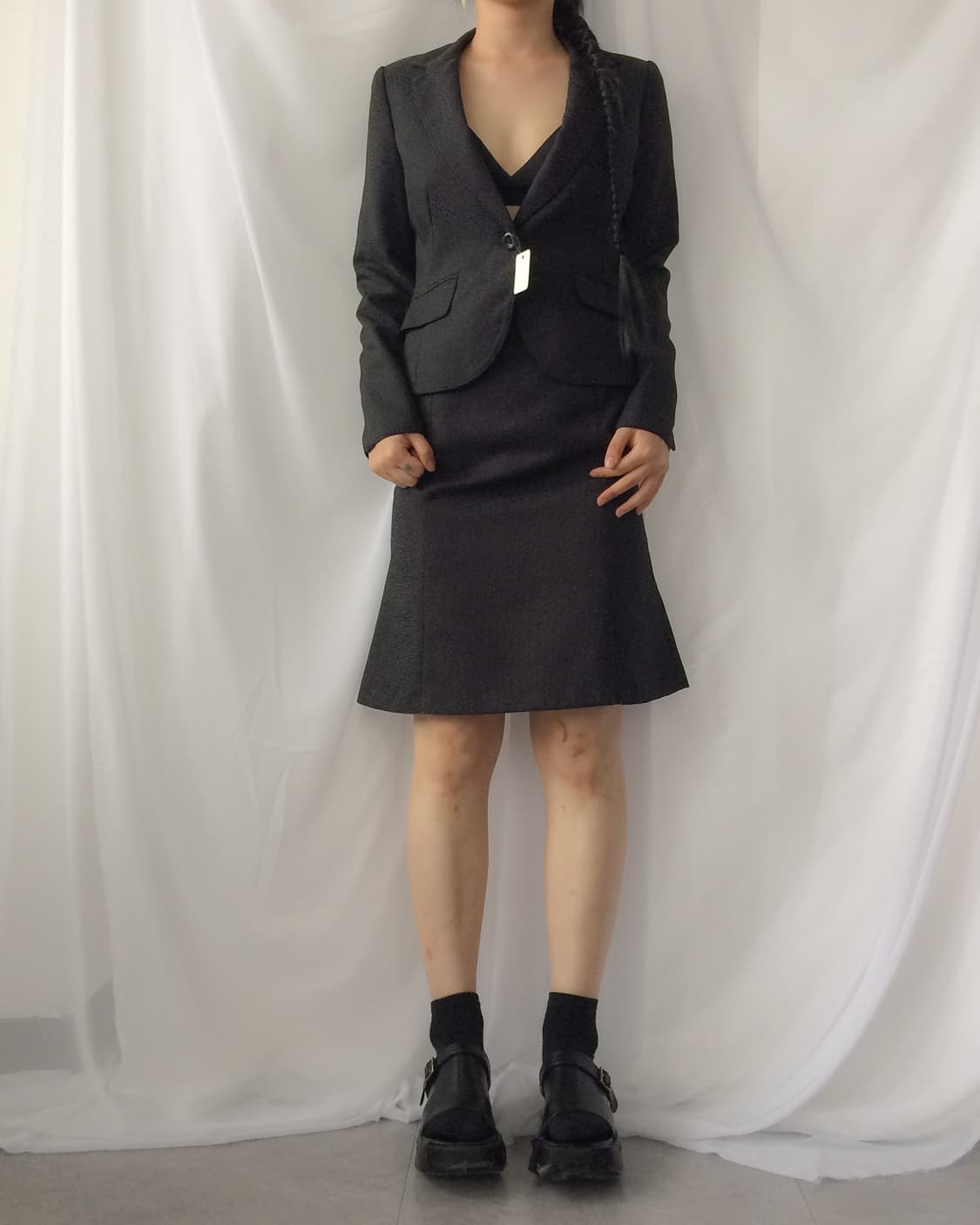 Dot pattern jacket set up 상품이미지1