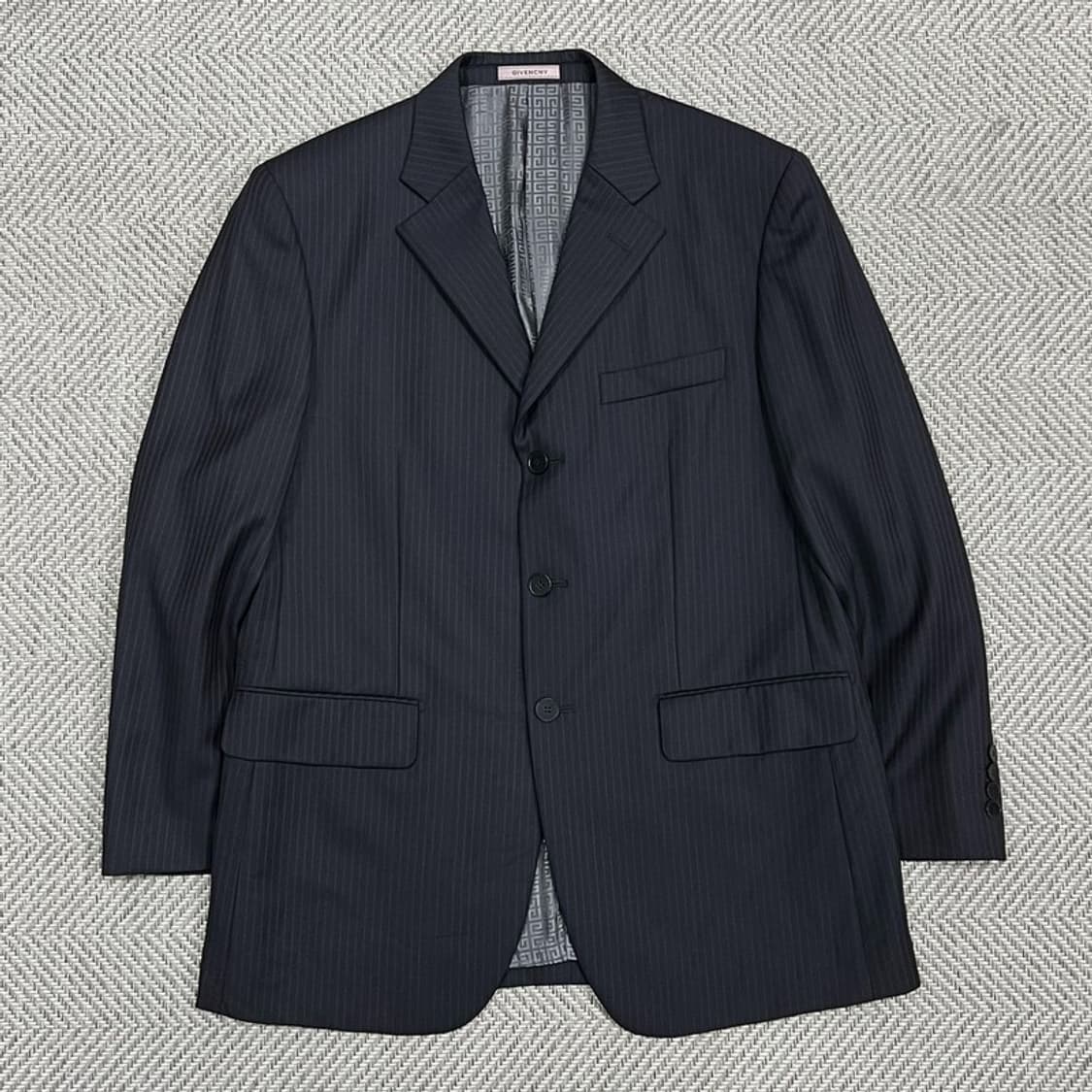 지방시 스트라이프 3버튼 블레이저 v0958 상품이미지1