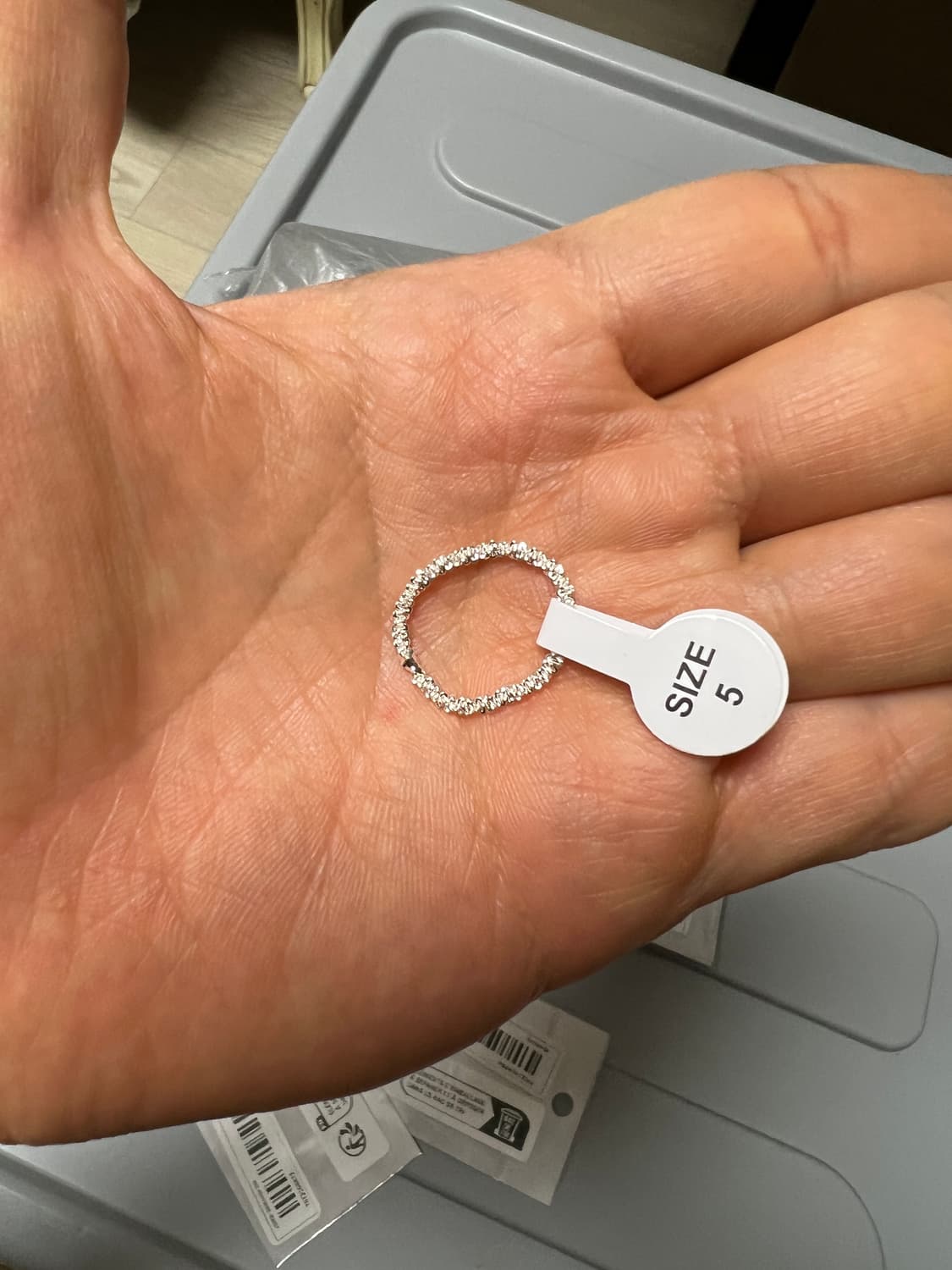 샤이니 눈꽃 신주 은도금 반지 상품이미지7