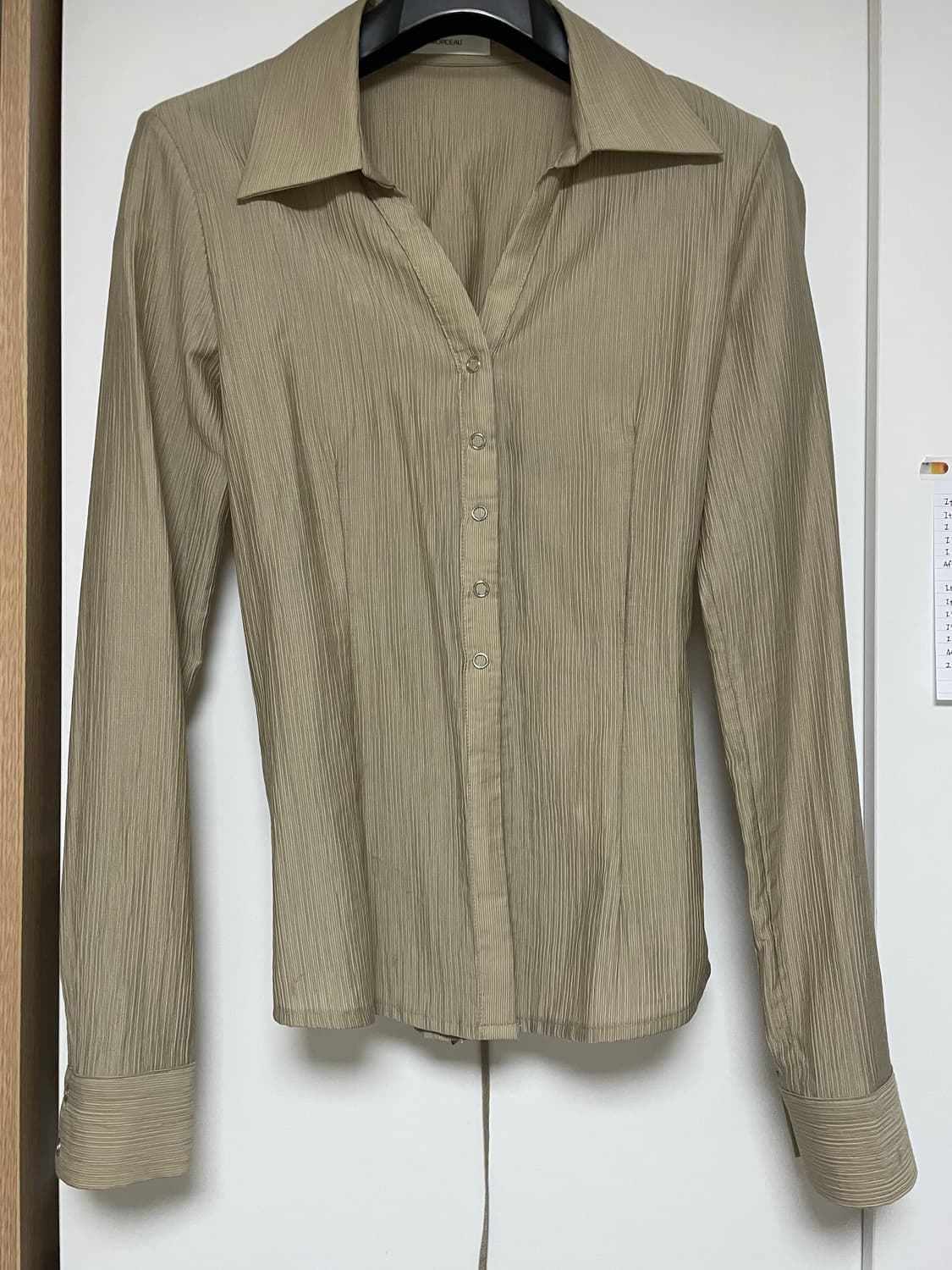 모슈파모슈 Back Lace - up Blouse Beige 상품이미지8