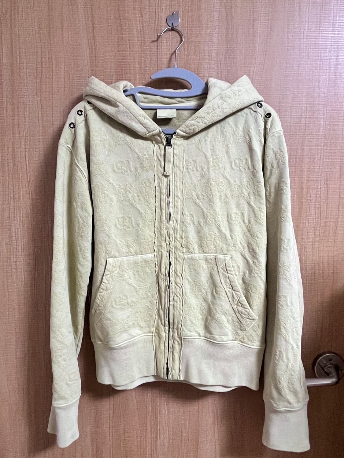 S) 스컬프터 Jacquard Hoodie Zip-Up Mustard 상품이미지3
