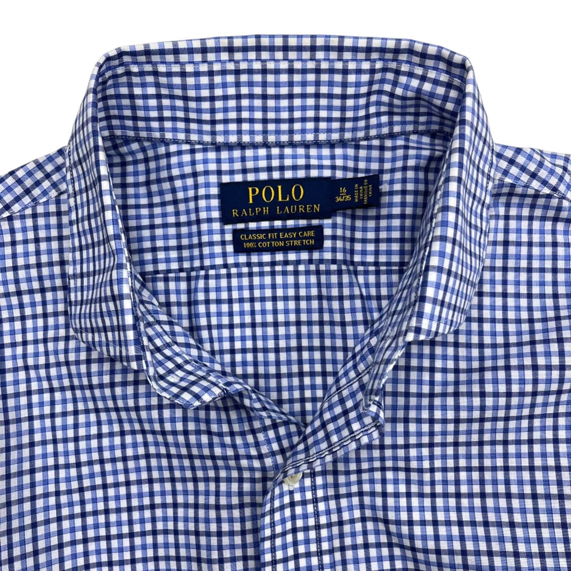 폴로 랄프로렌 네이비포니 블루 체크 셔츠 16 상품이미지5