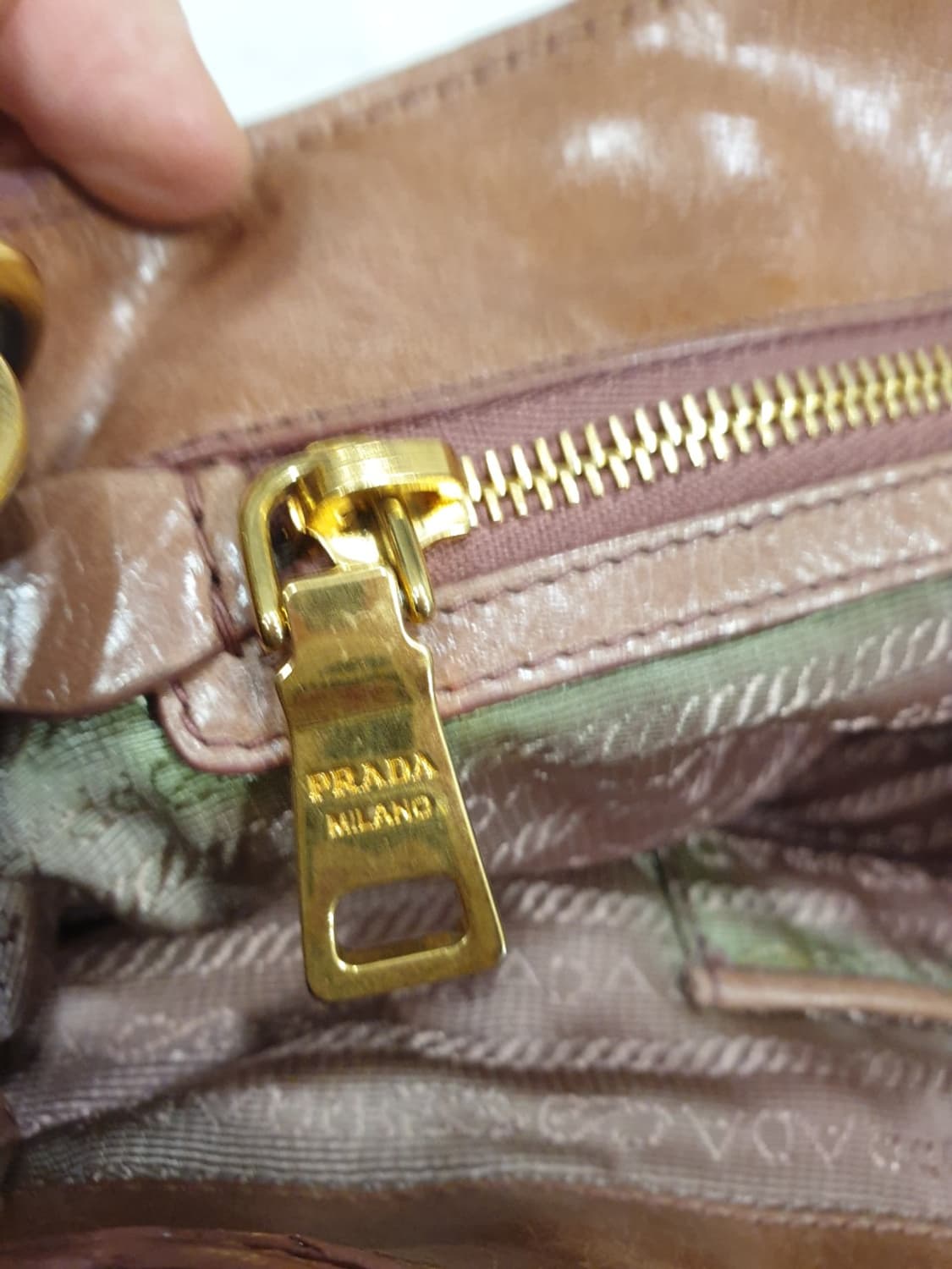 프라다 핑크가방 (숄더끈포함) 상품이미지8