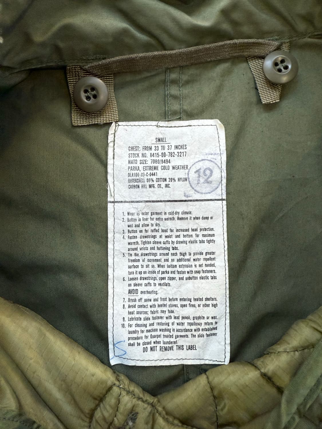 M-1965 피쉬테일 밀리터리 파카 상품이미지9